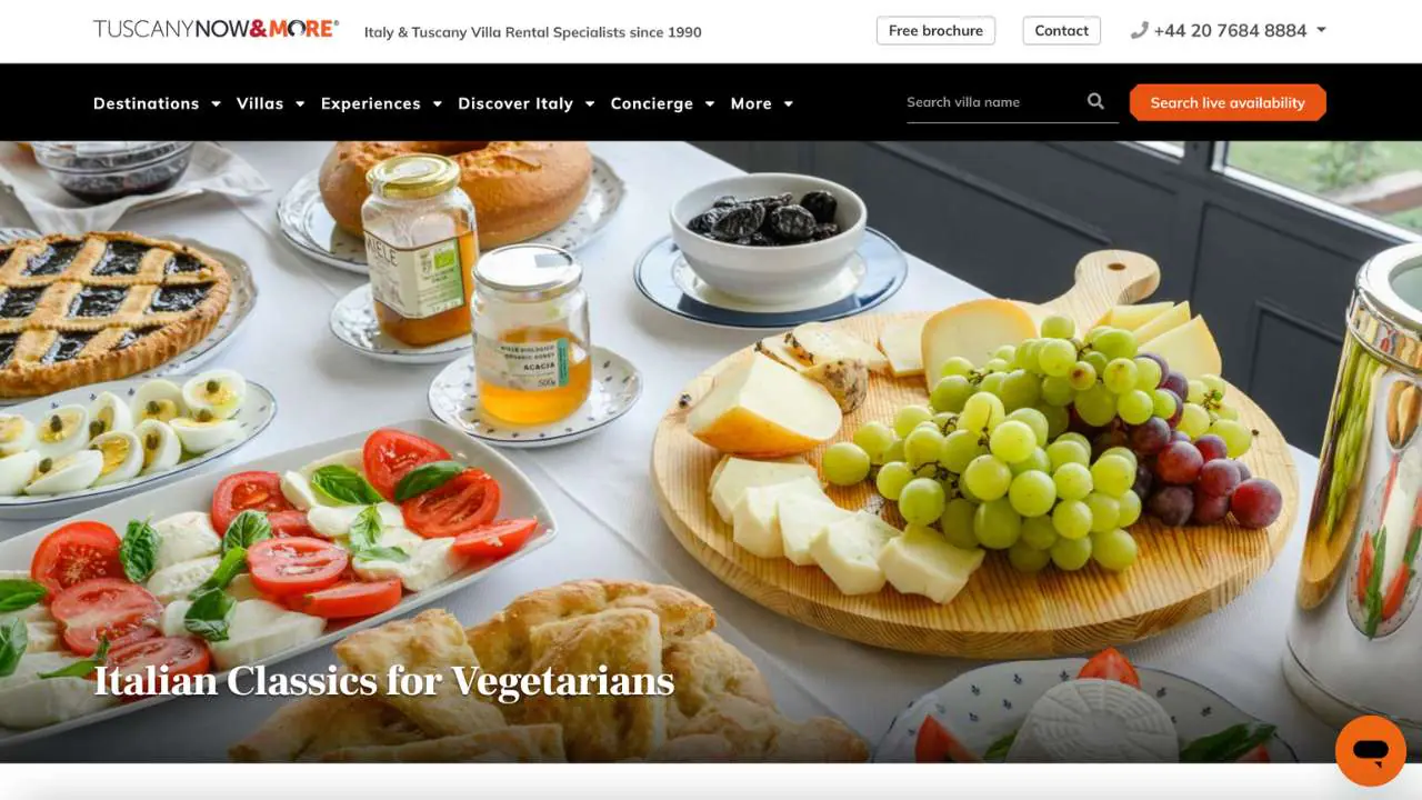 Tuscany Now & More - Italian Classics for vegetarians tour