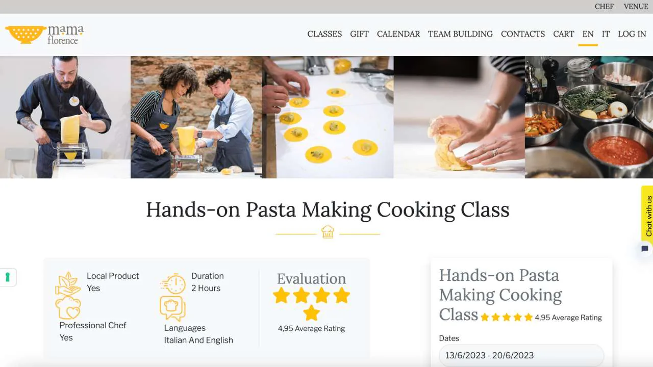Hands-on pasta making class with Mama Florence - 1280x720