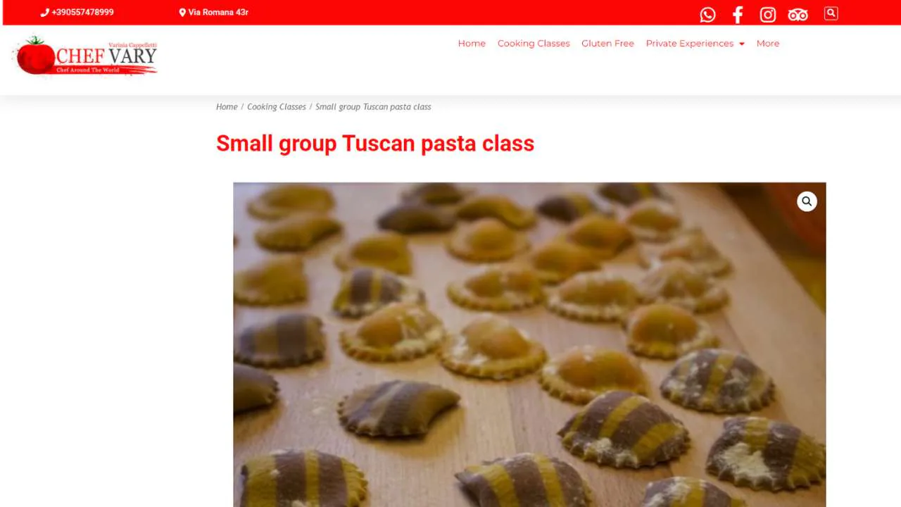 Chef Vary Pasta Cooking Class Florence - 1280x720