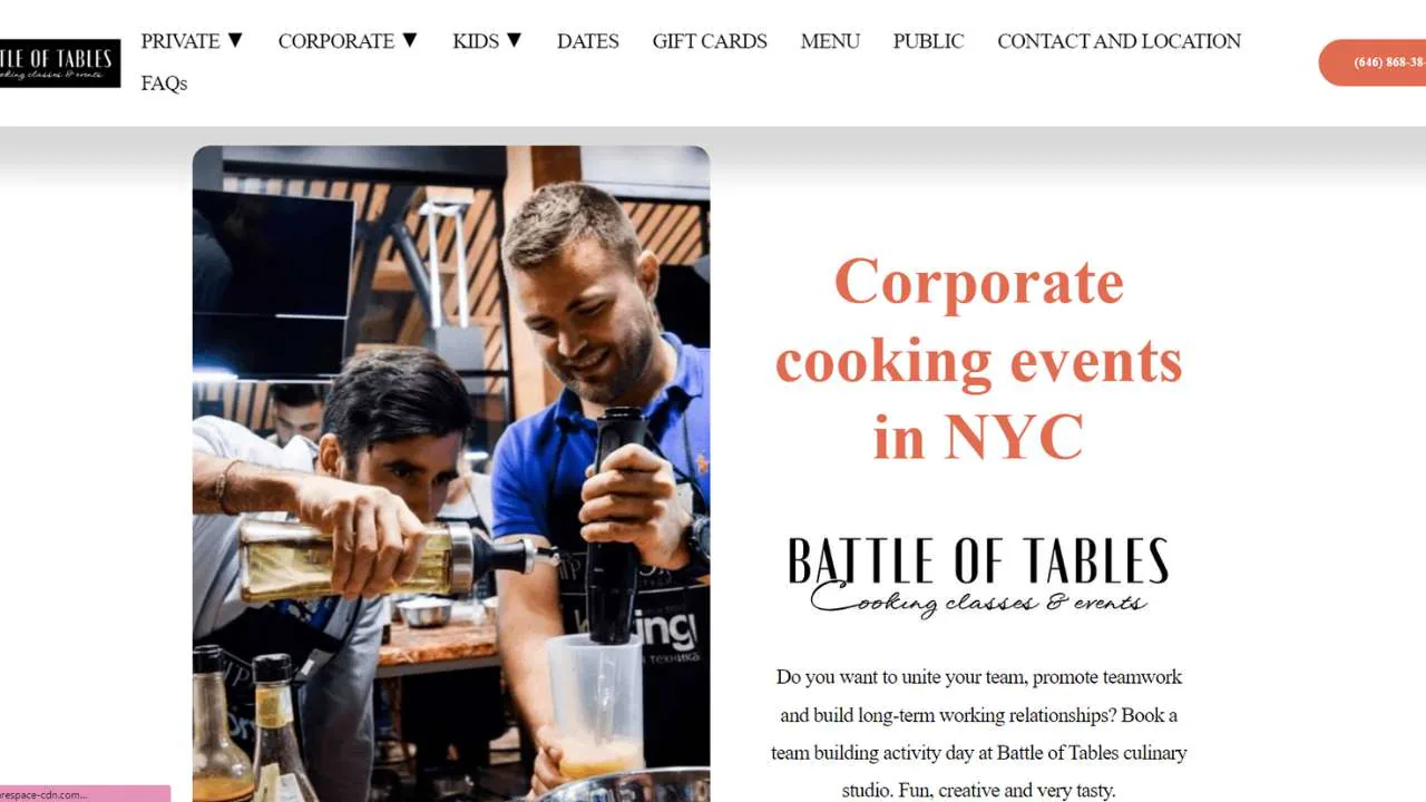 Battle of Tables Team Building Cooking Class NYC - 1280x720