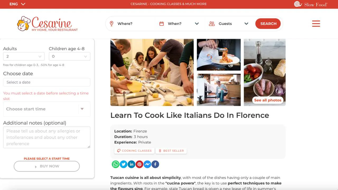 Cesarine -learn to cook like italians class - 1280x720