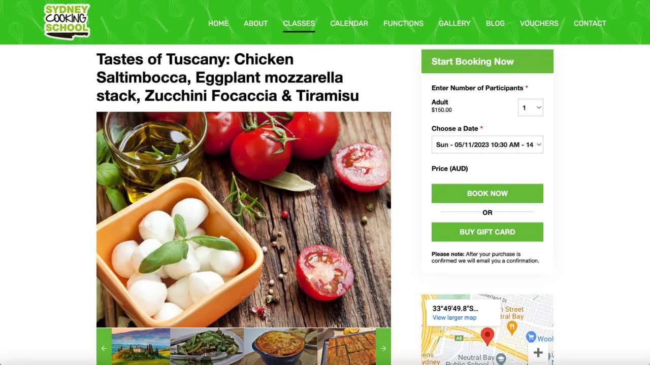 Tastes of Tuscany class by Sydney cooking school - 1280x720