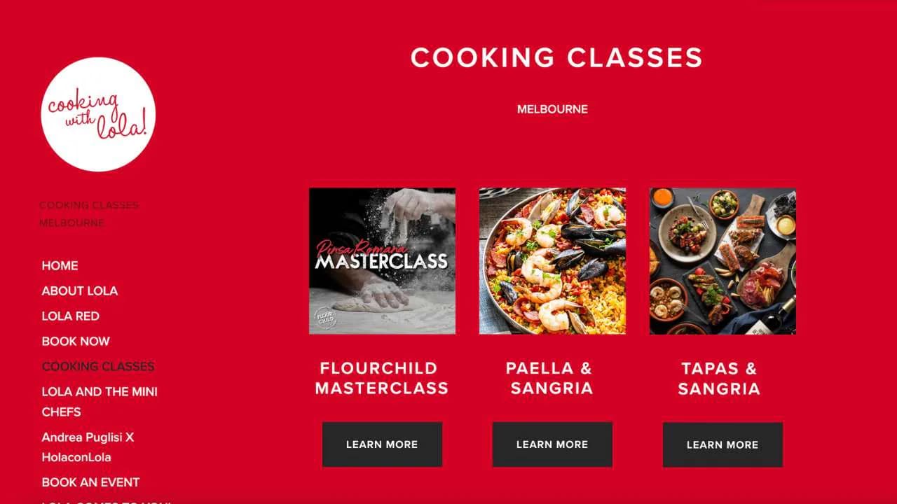 Cooking with Lola Cooking classes available - 1280x720