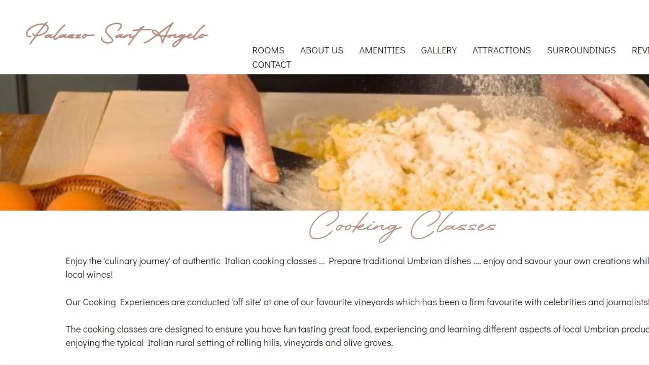 Palazzo Sant Angelo Cooking class Umbria - 1280x720