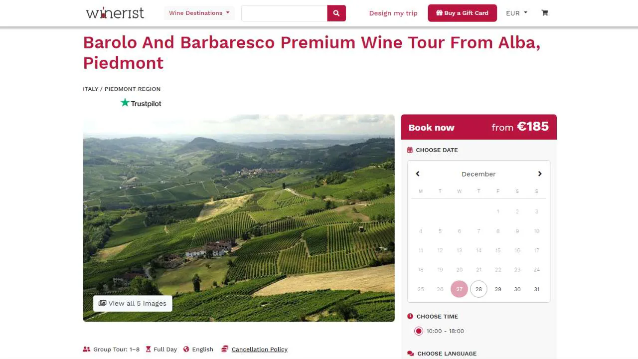 Winerist Wine Tour in Piedmont Italy - 1280x720