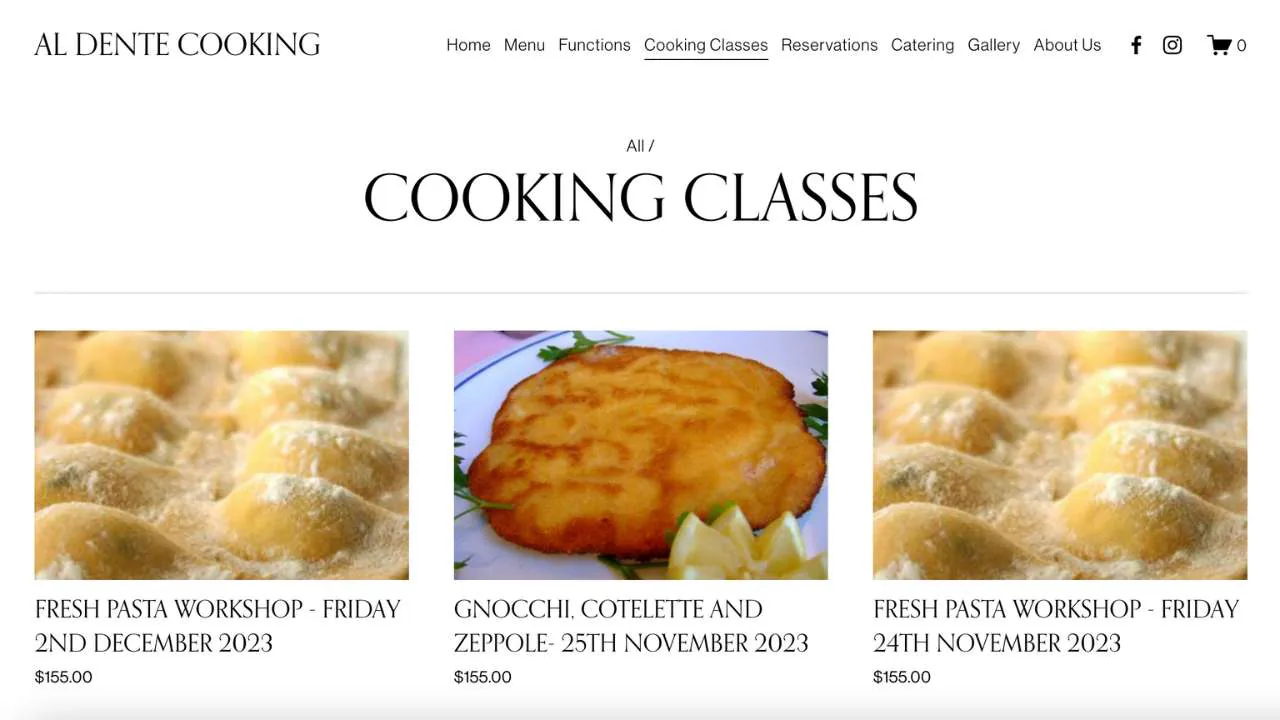 Cooking classes at Al dente cooking - 1280x720
