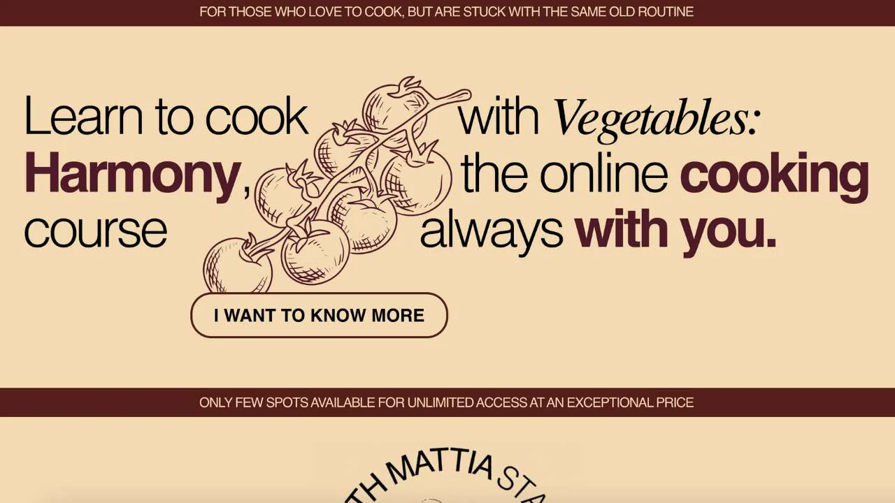 Harmony online cooking course by Cook at Home - 1280x720