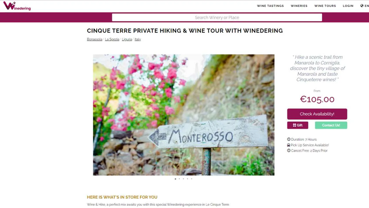 Windering Wine tasting tour in Cinque Terre - 1280x720