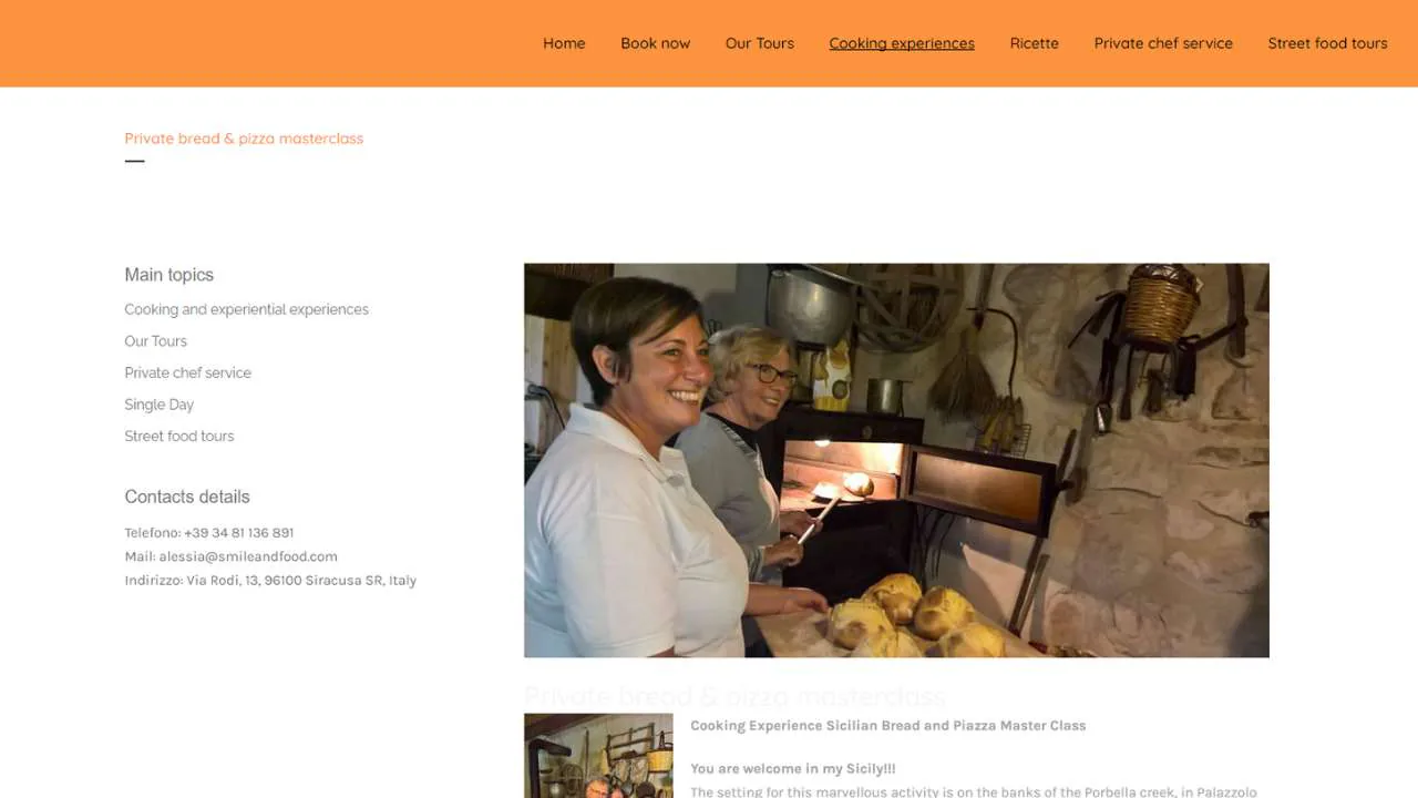 Smile and Food Italian cooking class Syracuse - 1280x720