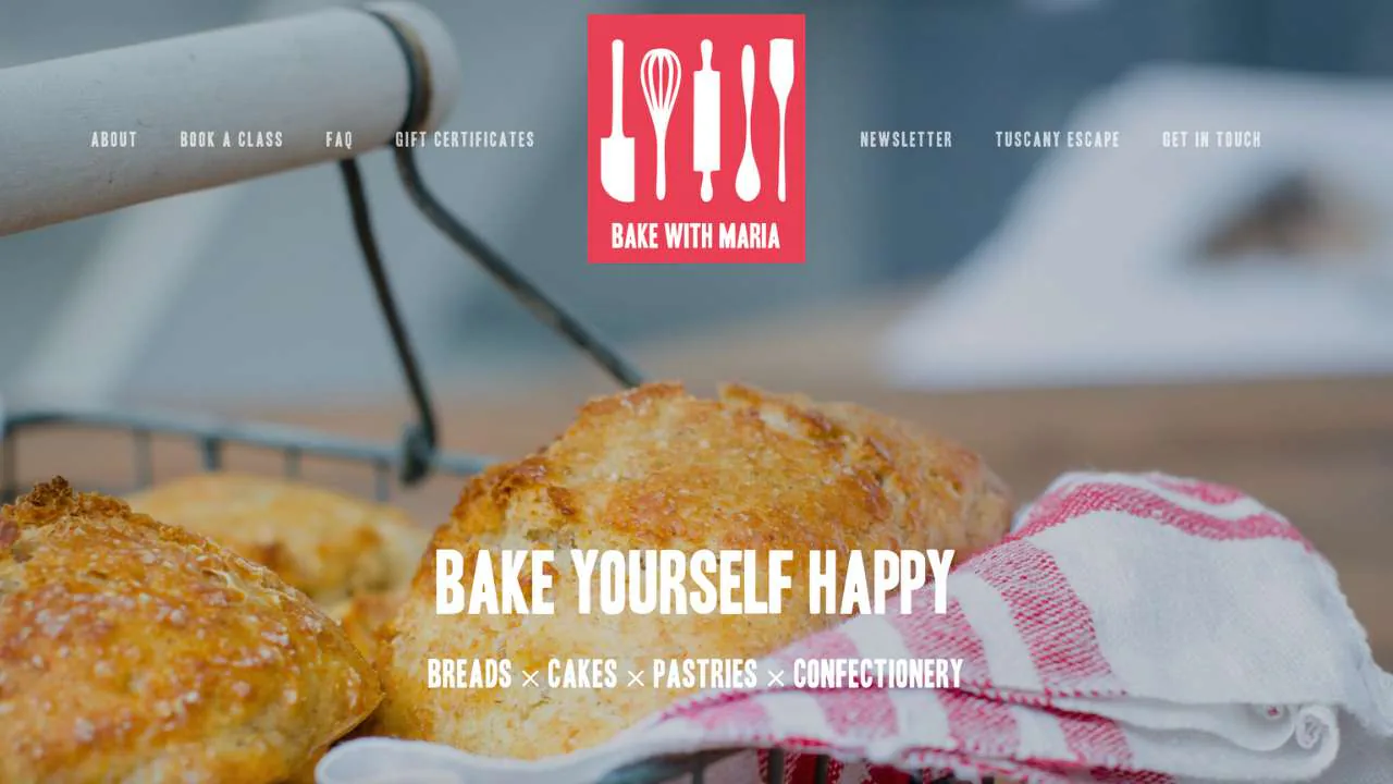 Bake with Maria home page