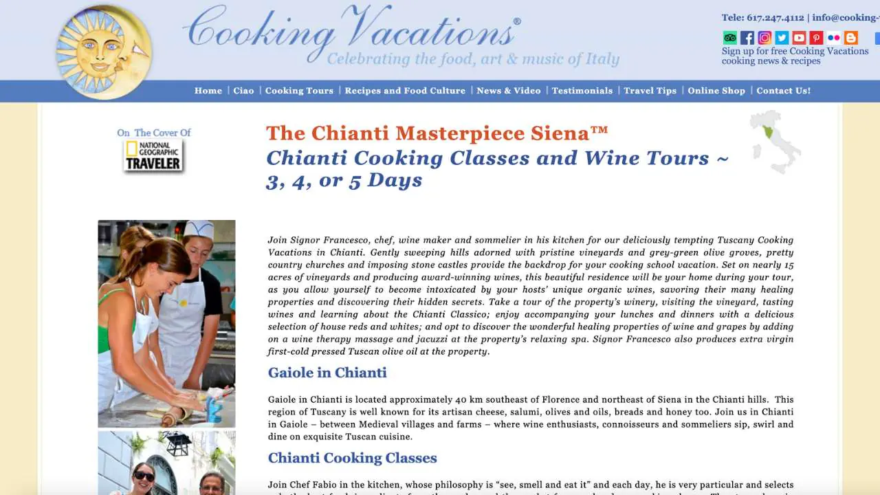 Cooking Vacations - Chianti cooking classes and wine tours - 1280x720