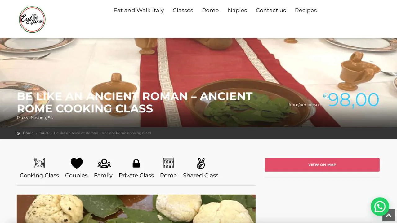 Eat and Walk Italy - Ancient Rome cooking Class - 1280x720