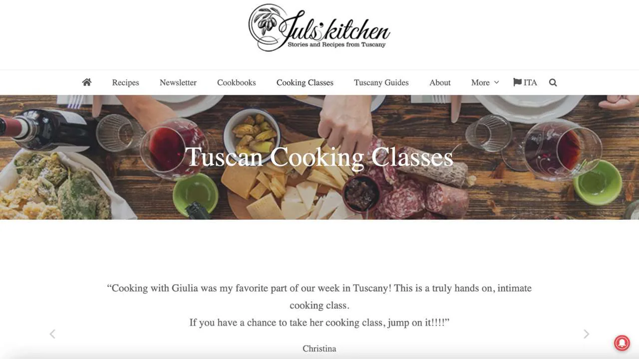 Tuscan cooking Classes by Juls' kitchen - 1280x720