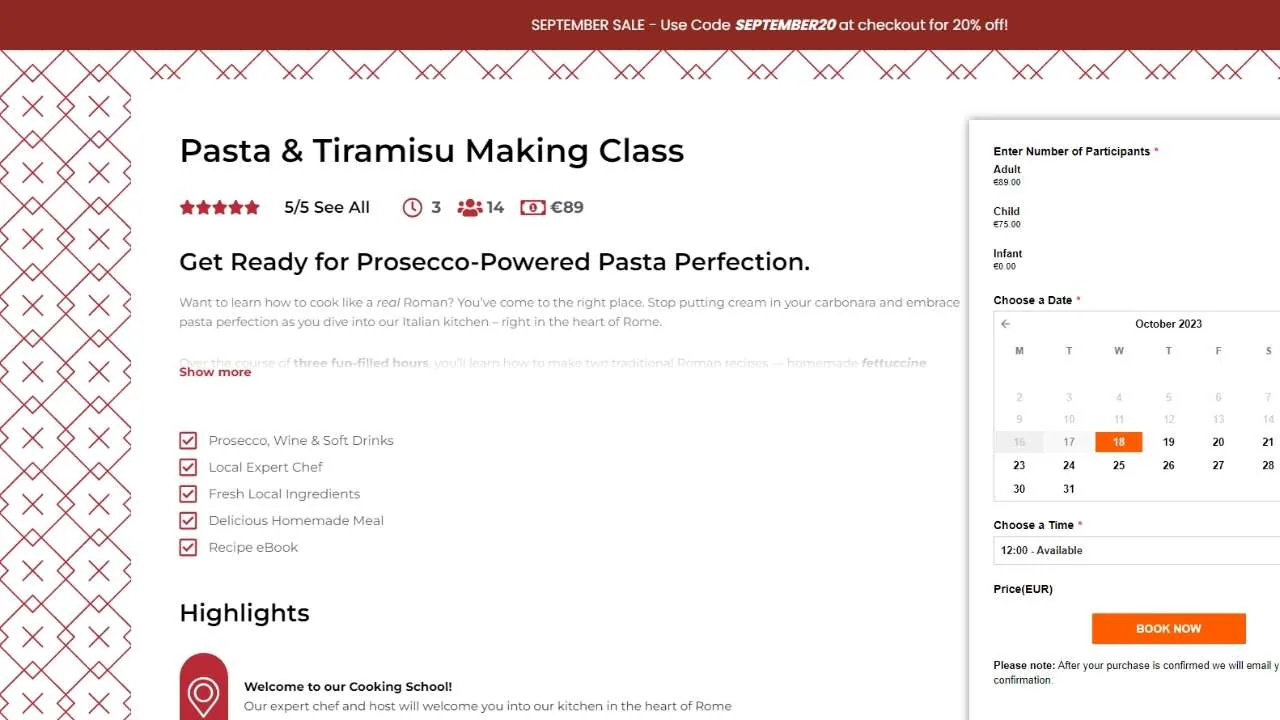 Rome with chef Pasta Making Classes in Rome - 1280x720