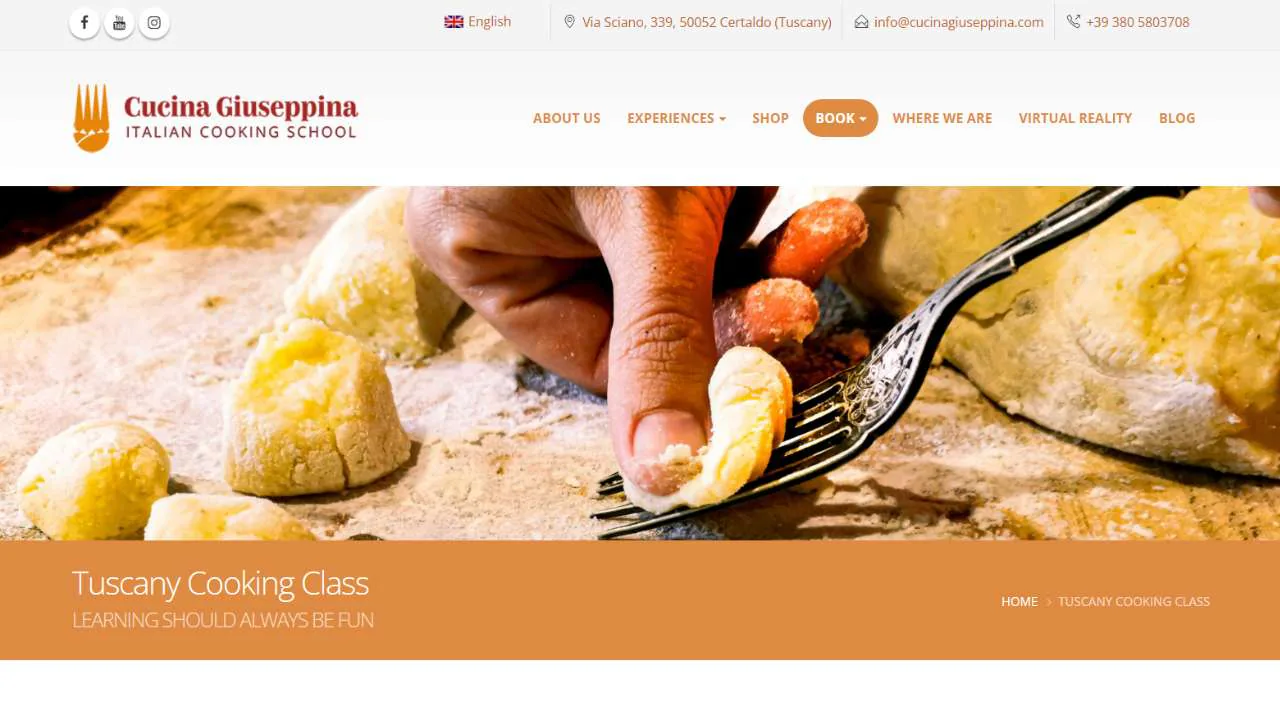 Cucina Giuseppina Italian cooking class Tuscany - 1280x720