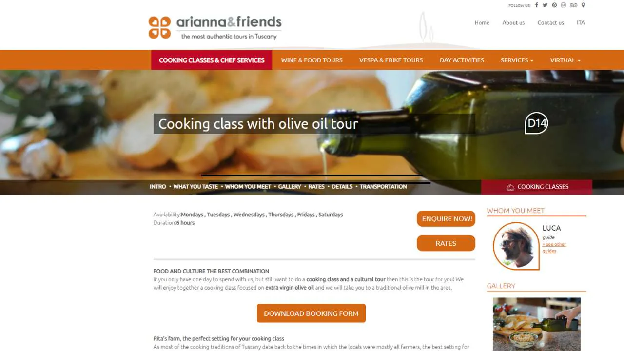 Arianna and Friends Italian Cooking Classes in Pisa - 1280x720