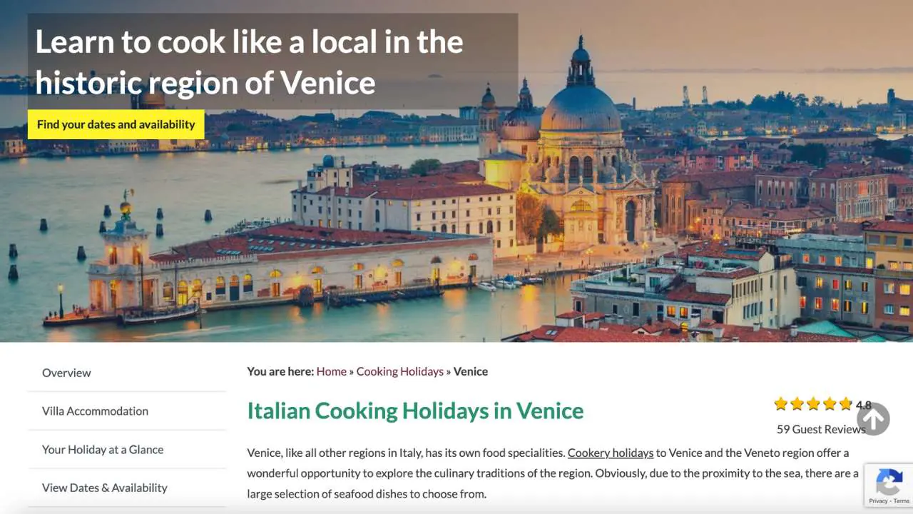 Italian cooking holidays in Venice by Flavours Holidays