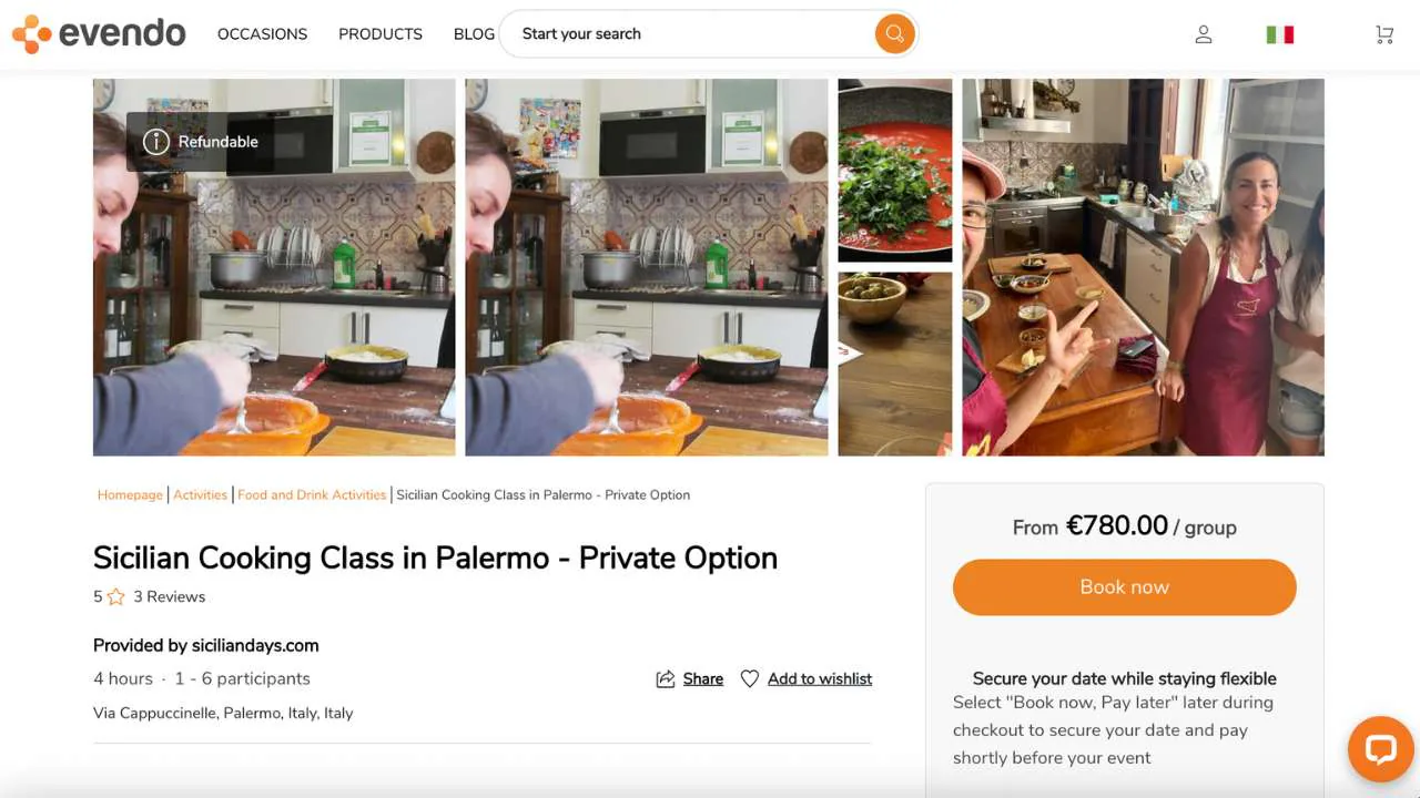 Sicilian cooking class in Palermo by Evendo - 1280x720
