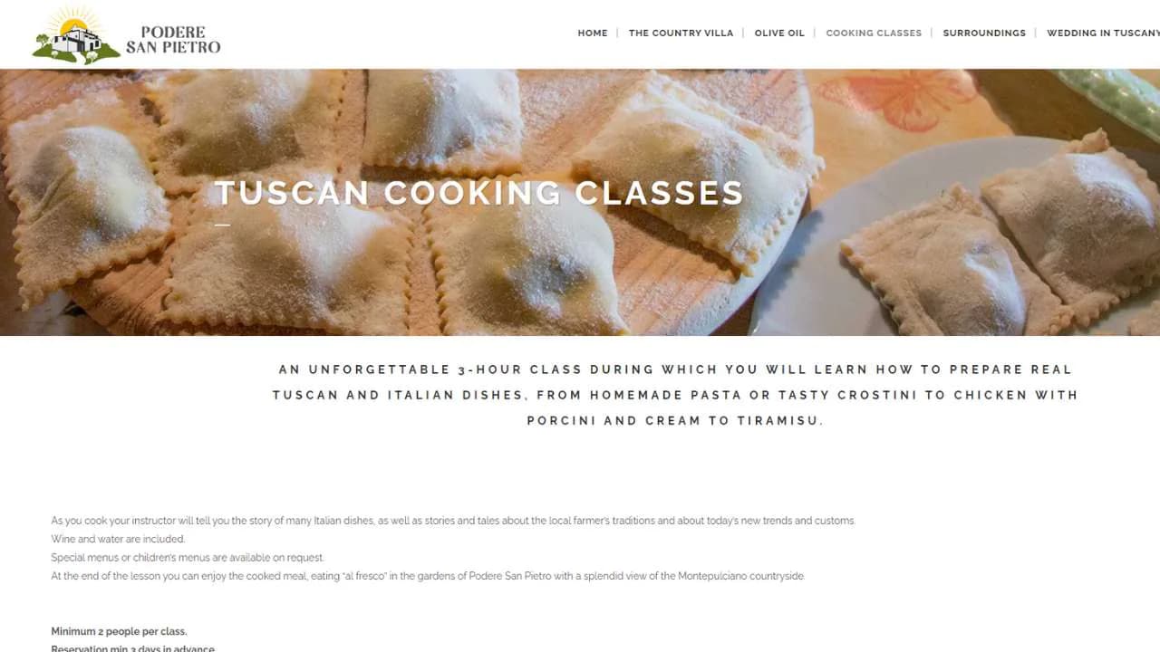 Podere San Pietro - Tuscan Cooking Classes in Montepulciano