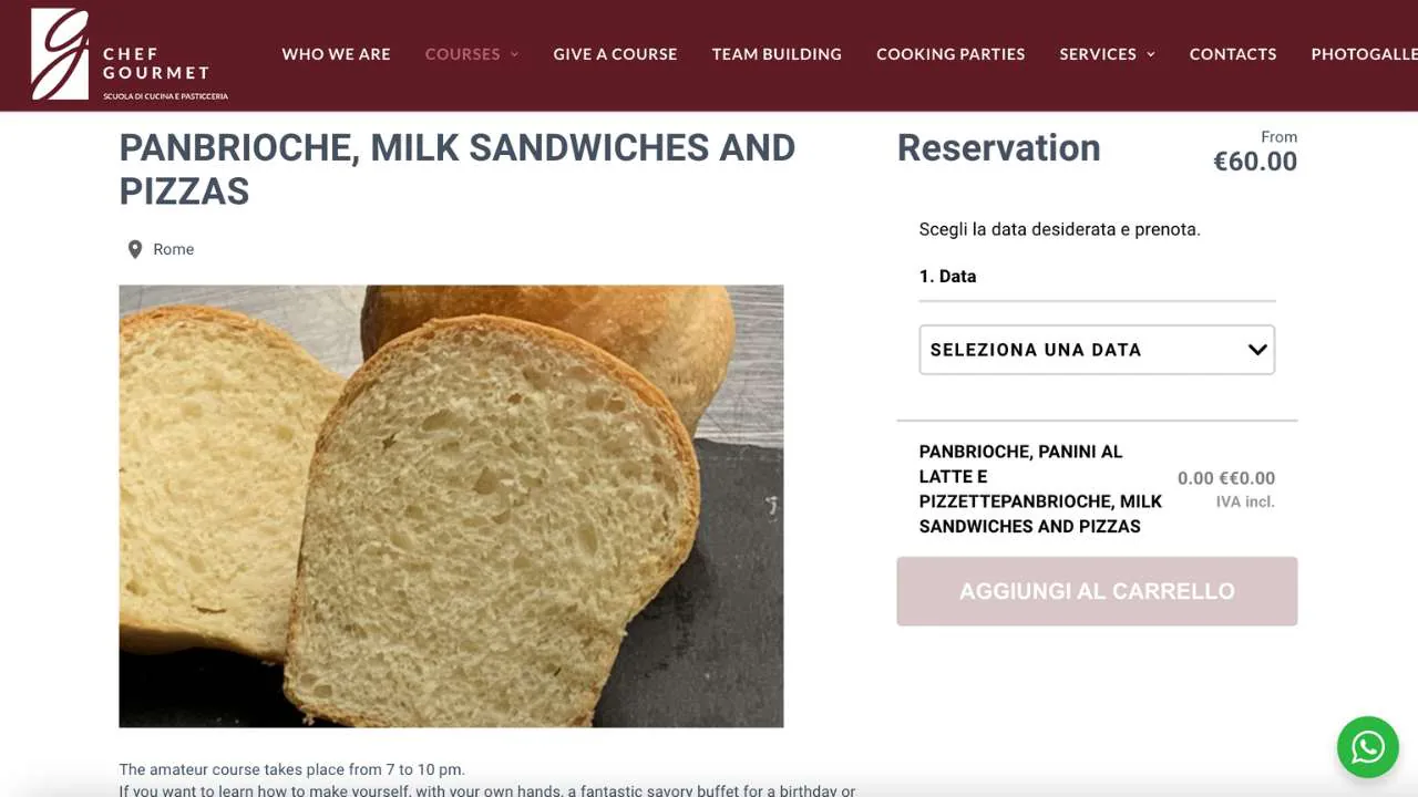 Panbrioche, milk bread and pizza class by Chef Gourmet in Rome - 1280x720