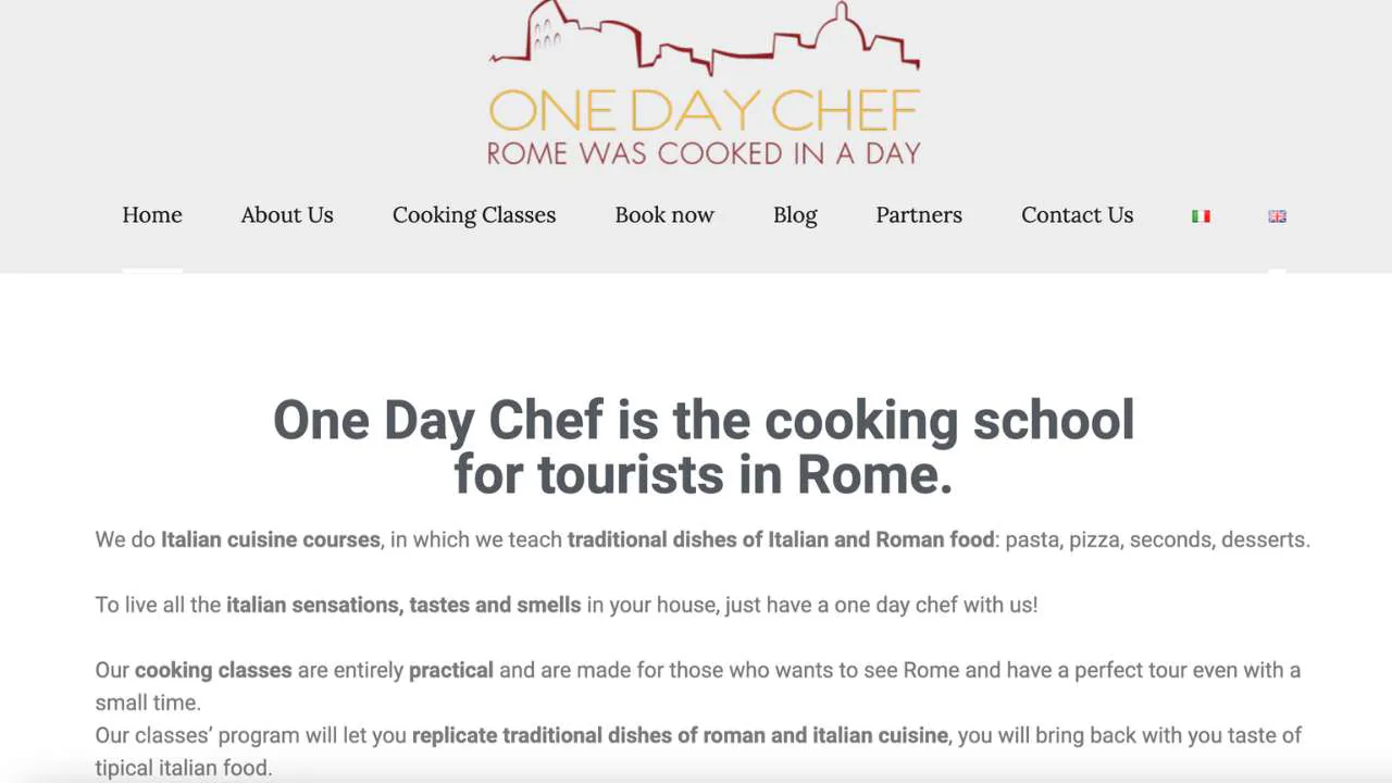 One Day Chef - Cooking class in Rome - 1280x720