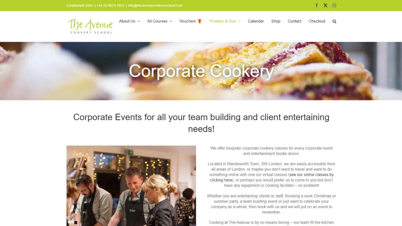 The Avenue Cookery School Team Building Cooking Class London - 1280x720