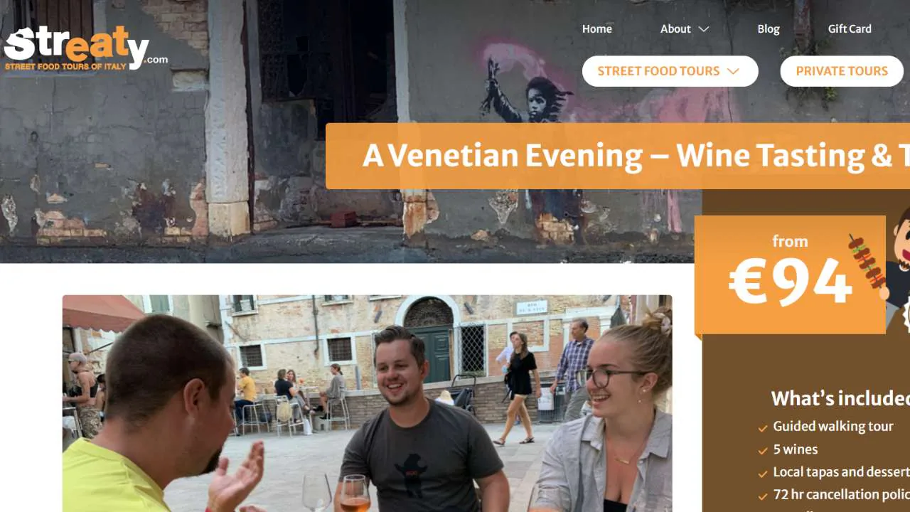 Streaty Wine Tours in Venice - 1280x720