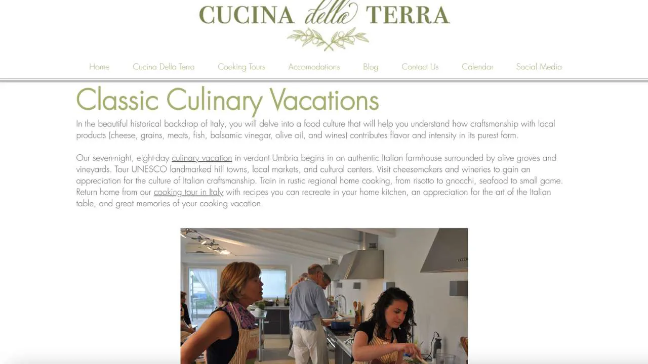 Cucina della terra Cooking vacation in Umbria