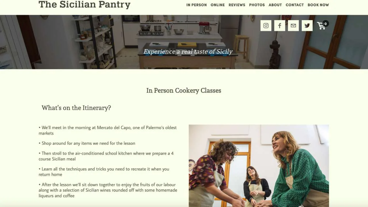 In person cookery class by The Sicilian Pantry - 1280x720