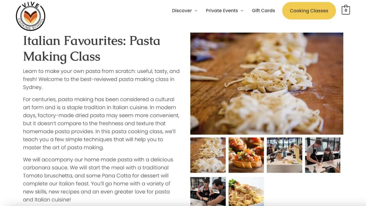 Vive cooking schools presents _Italian favourites_ pasta making class_ - 1280x720