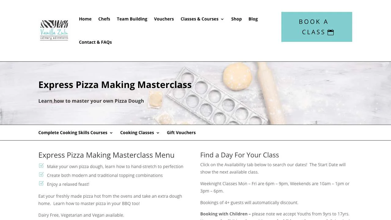 Vanilla Zulu Pizza class - 1280x720