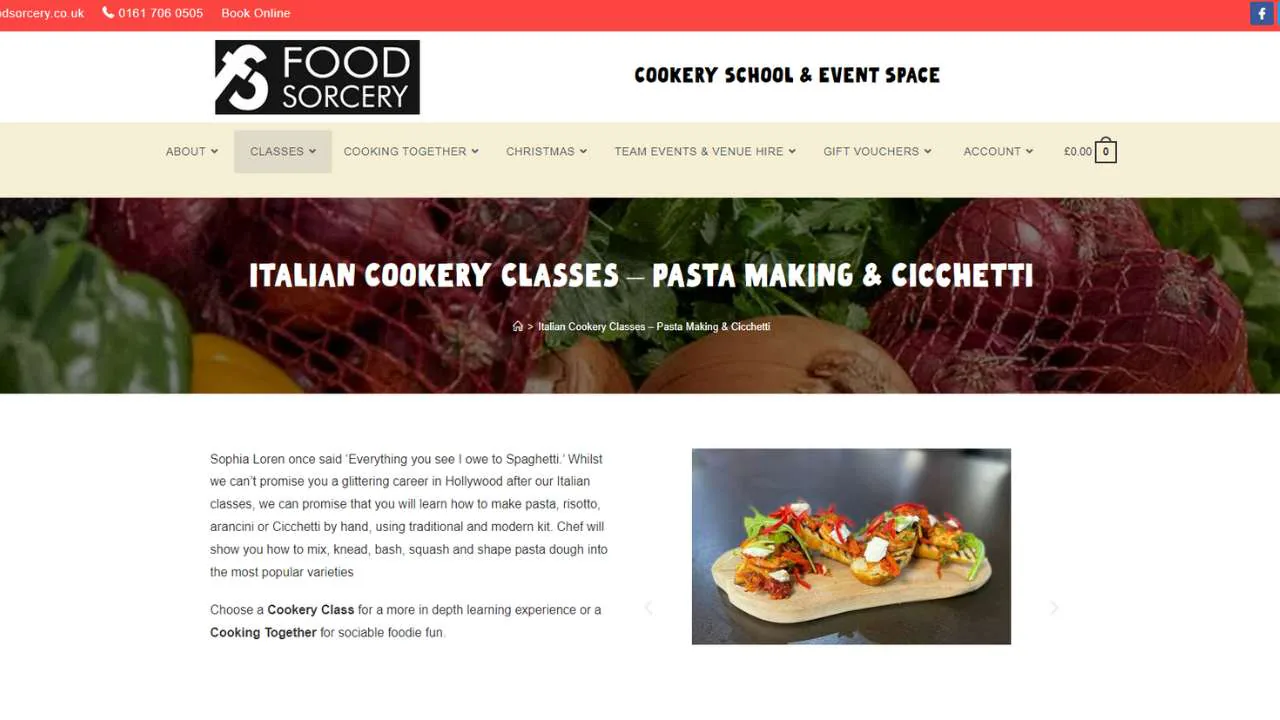 Food Sorcery Didsbury Pasta making class in Manchester - 1280x720