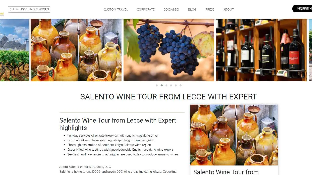 Le Baccanti Salento Wine Tour - 1280x720