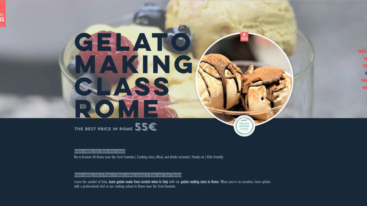 Italian Cooking Classes in Rome Gelato Cooking Class in Italy - 1280x720