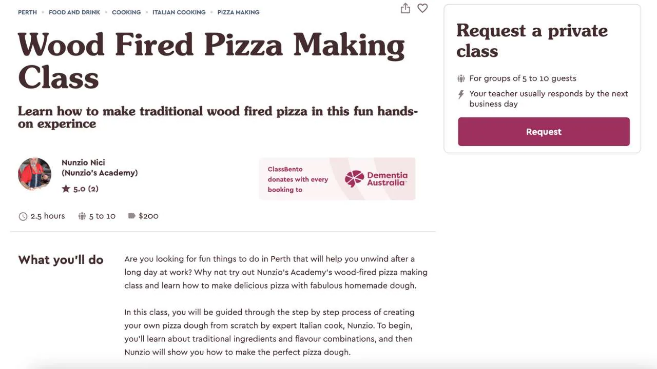 Wood fired pizza making class with Nunzio - 1280x720