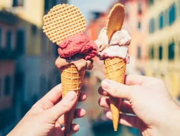 Gelato in a cone - 350×265