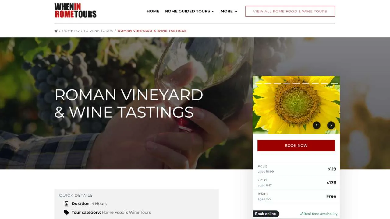 When in Rome Tours Winery Tour From Rome - 1280x720