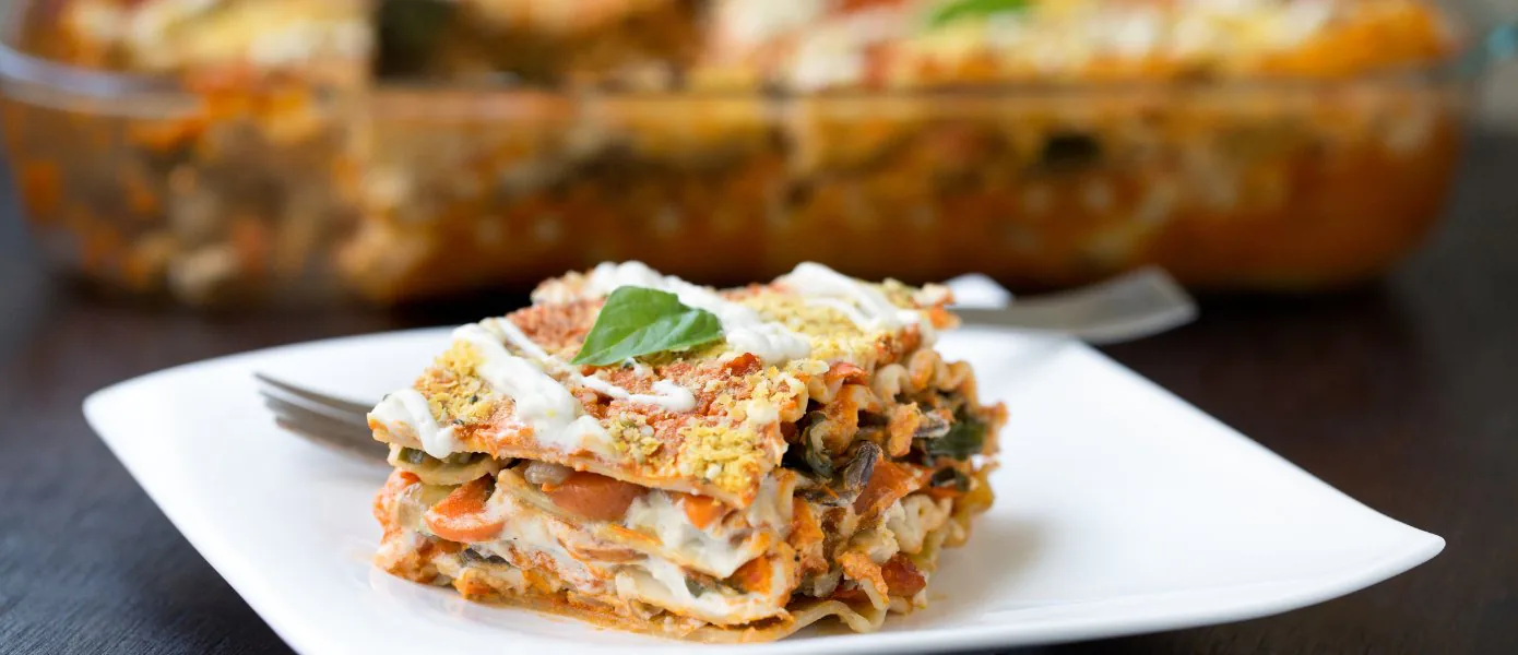 Vegan lasagna recipe Feature Image - 1390x600