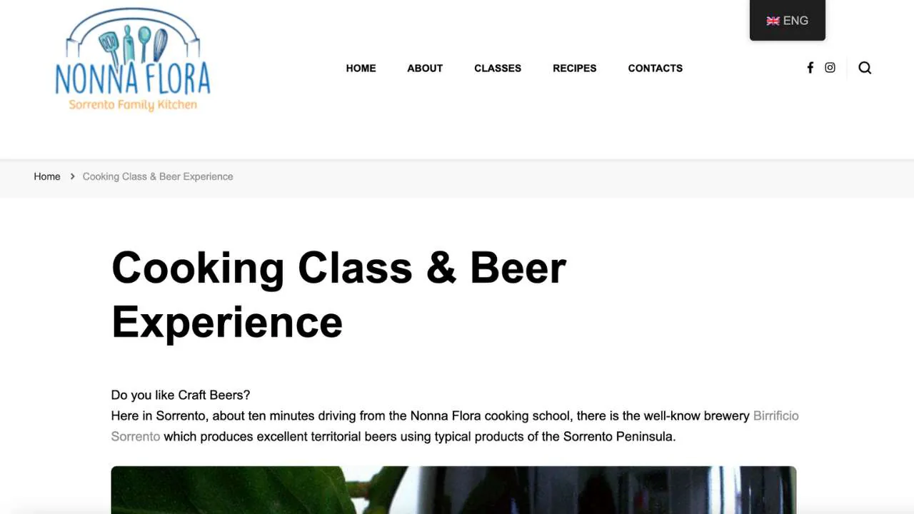 Nonna Flora - Cooking Class and beer experience - 1280x720