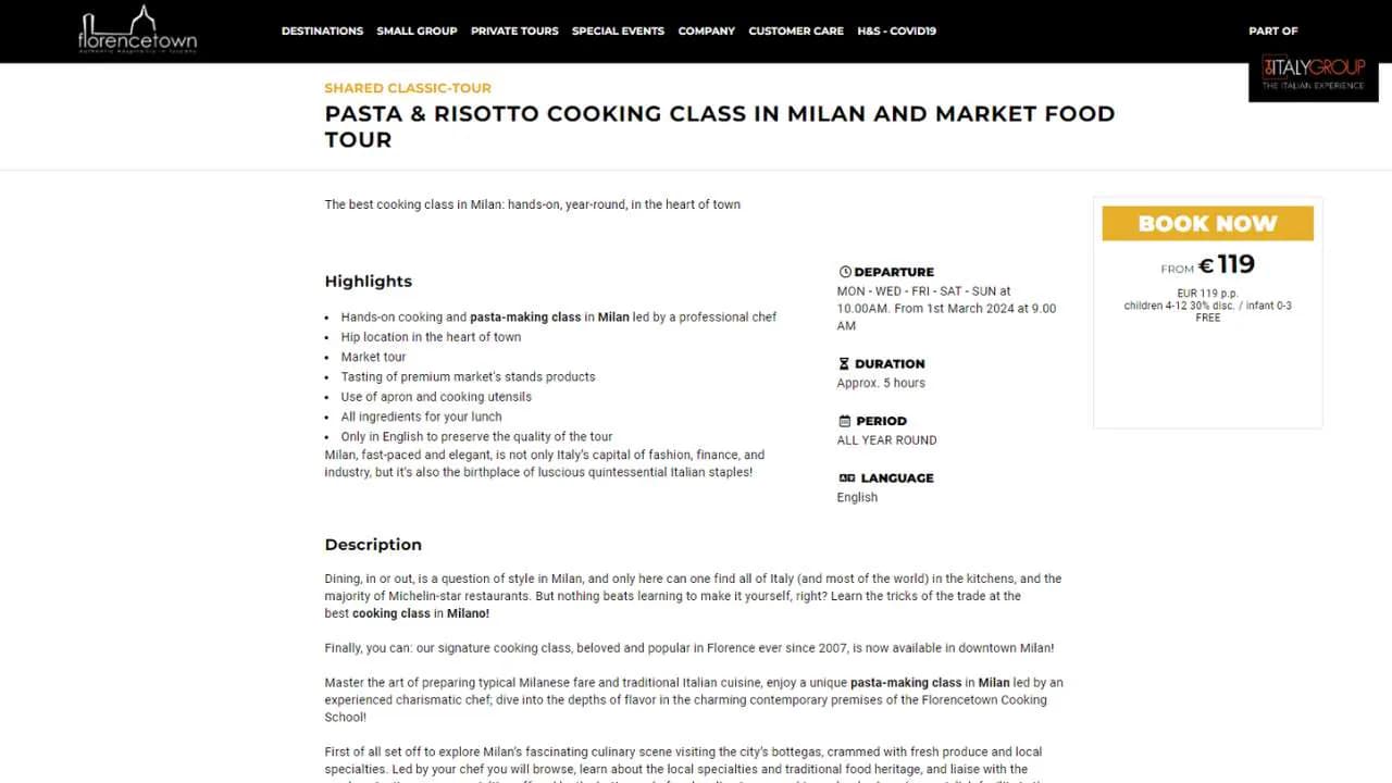 Florencetown Pasta cooking class - 1280x720