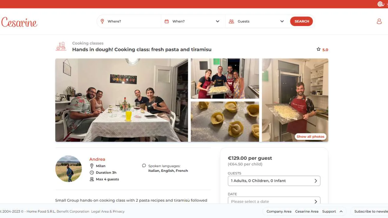 Cesarine Italian Cooking Class in Northern Italy - 1280x720