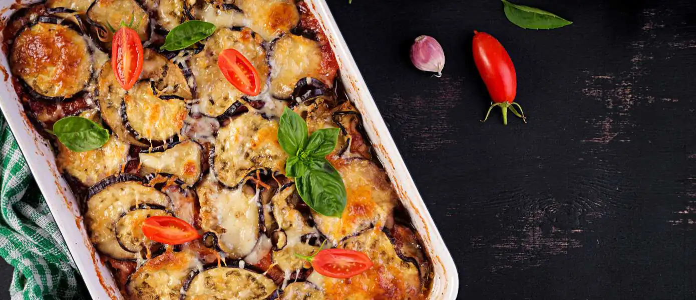 Parmigiana-eggplant lasagna recipe Feature Image - 1390x600