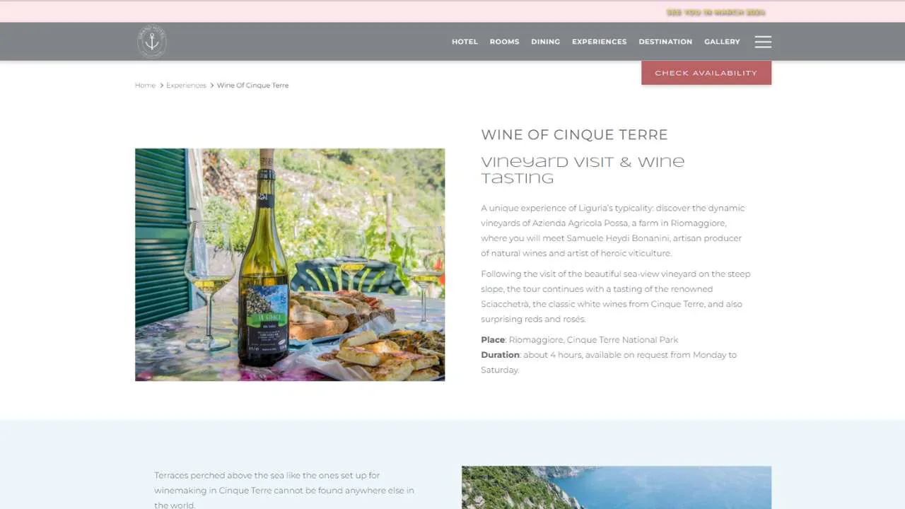 Grand Hotel Portovenere Wine tasting tour in Cinque Terre - 1280x720