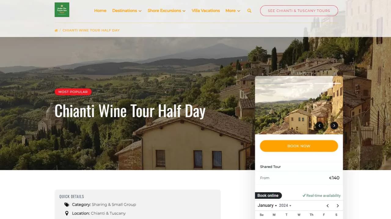 Under the tuscan sun Wine tour in Chianti - 1280x720