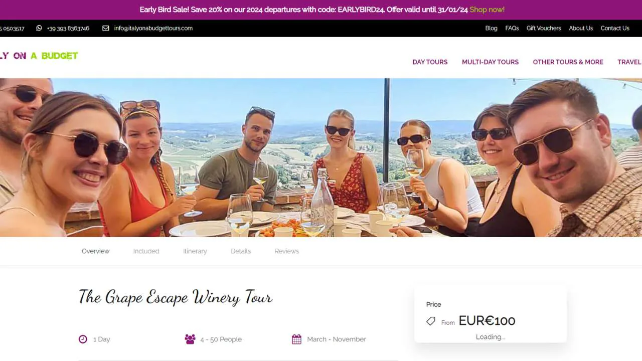 Italy on a budget Wine Tour in Tuscany - 1280x720