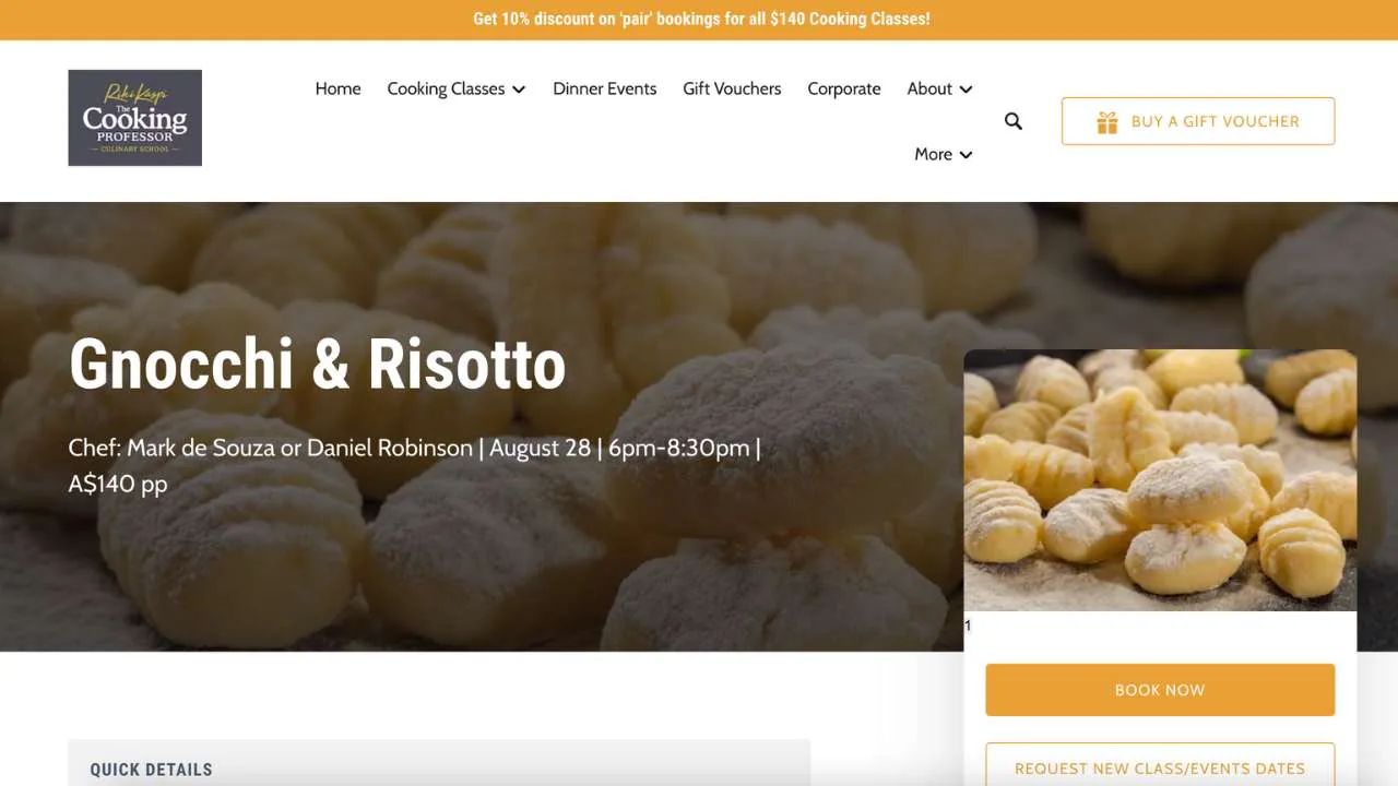 Gnocchi and Risotto class by The Cooking Professor - 1280x720