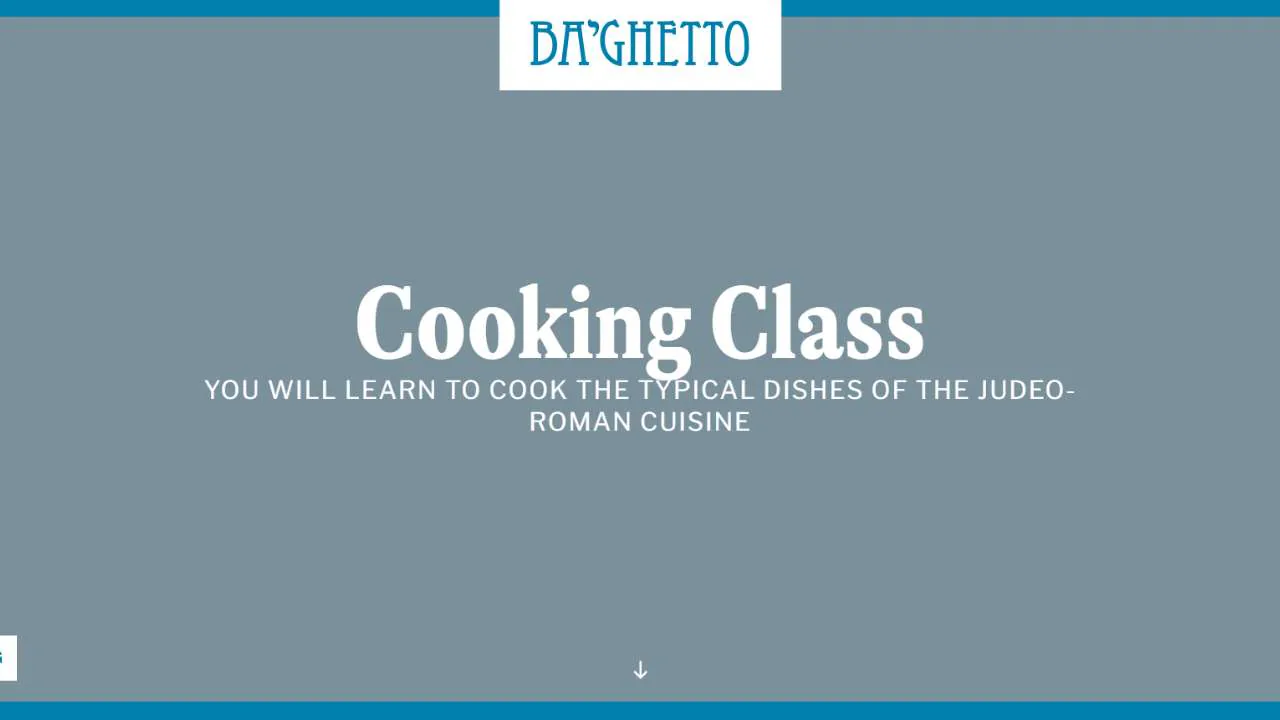 Ba'ghetto Italian Cooking Class - 1280x720