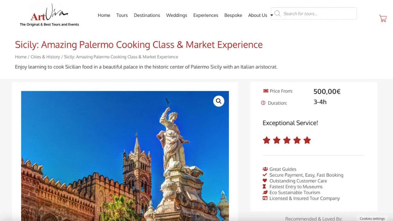 Palermo cooking class and Market tour by ArtViva - 1280x720