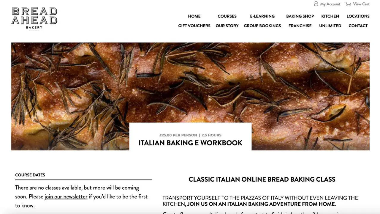 bread ahead italian baking e workbook and course