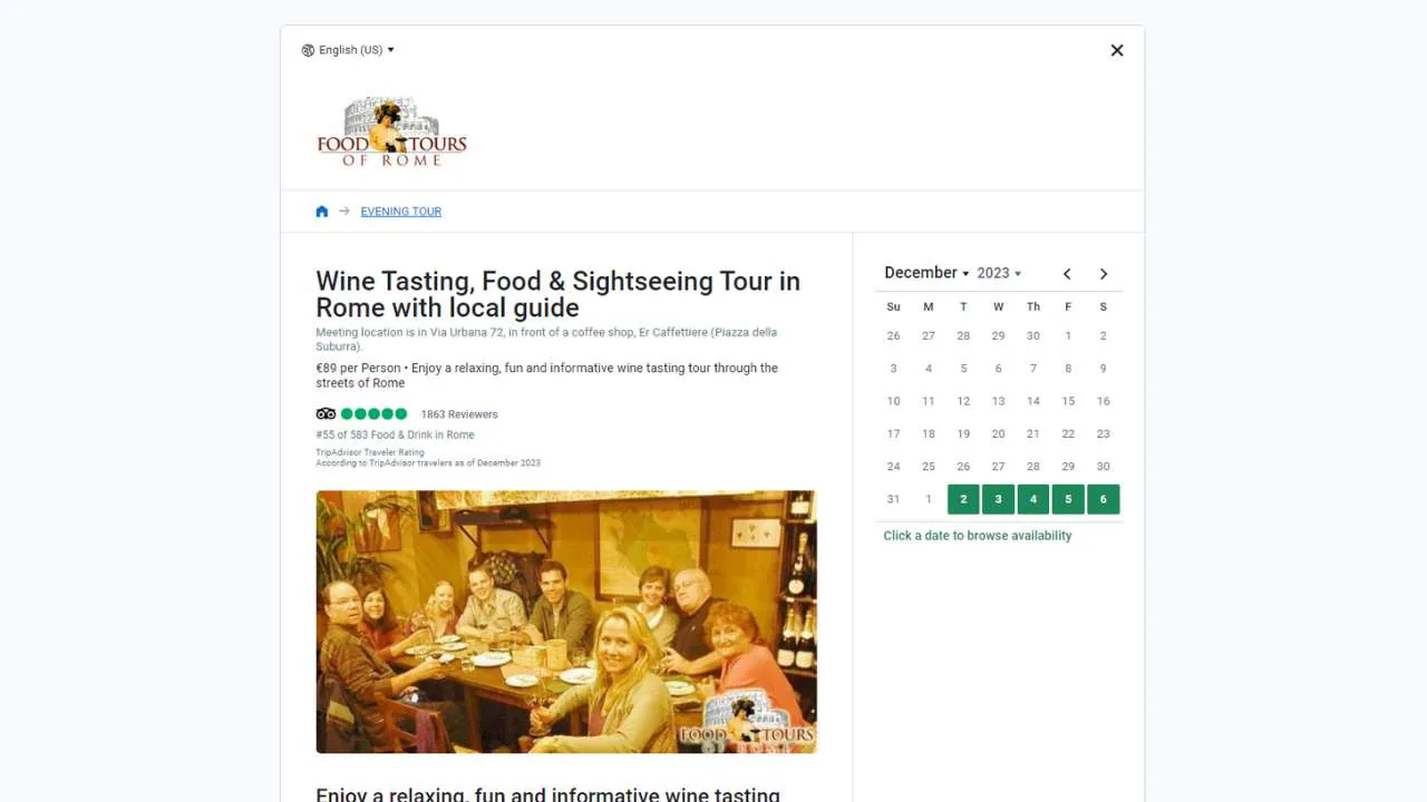 Food Tours of Rome Winery Tour From Rome - 1280x720